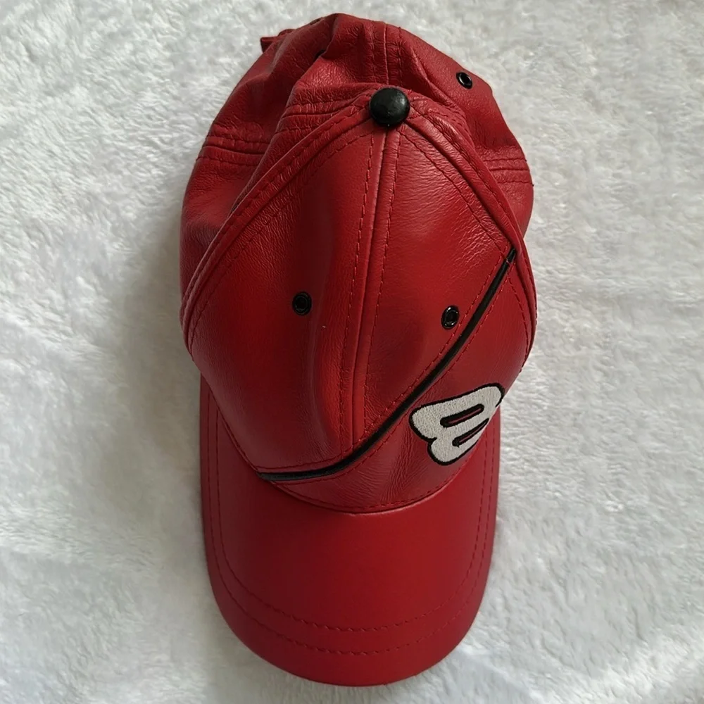 Wilsons Leather Red Cap - Picture 2 of 10
